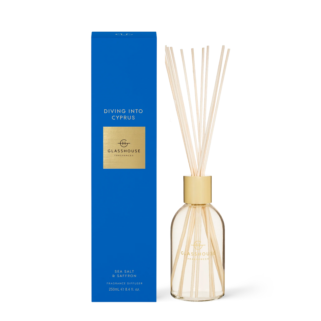 Glasshouse Diving Into Cyprus 250mL Fragrance Diffuser