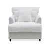 Avalon naked armchair base with cushion, slipcover-ready chair with high-density foam seating for modern living spaces