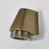 Seaman outdoor wall light in solid brass with seamless design, single-beam LED GU10 exterior wall sconce, IP54 weather-rated lamp for entrances, patios, and walkways