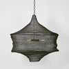 Beverly hanging lamp in black brass, elegant pendant light for dining rooms, kitchen islands, and living spaces with timeless modern design