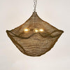 California hanging lamp in antique brass, solid brass pendant light for dining rooms, kitchens, and living spaces with timeless versatile design
