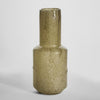 Elegant Ara base sand colored glass vase for floral arrangements and centerpiece styling