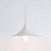 Sophia small pendant light in white, crafted from iron and aluminium, modern ceiling light for kitchens, dining rooms, and minimalist interiors