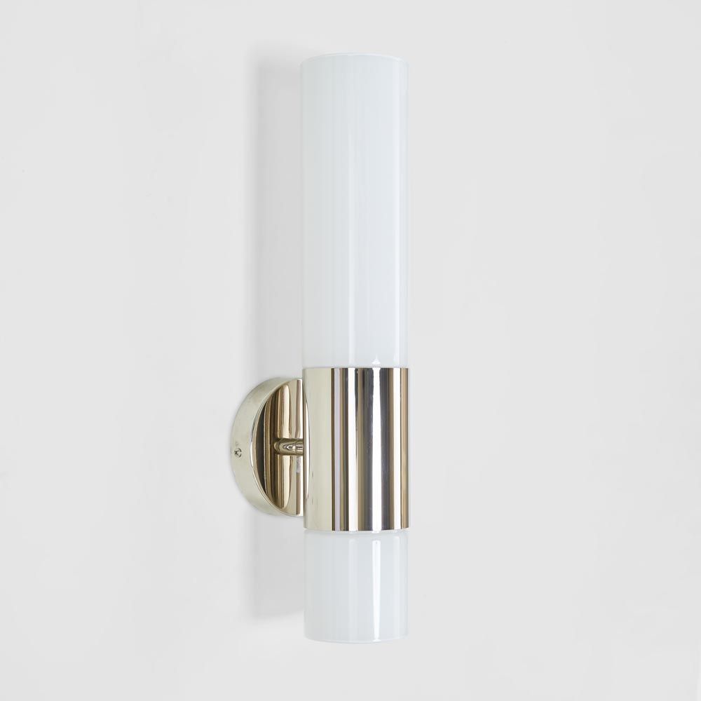 Sea Haven Wall Light in polished nickel with dual E27 globes – elegant iron and glass wall sconce for modern and classic interiors