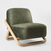 Stylish accent armchair with durable frame and soft cushioning for modern home décor