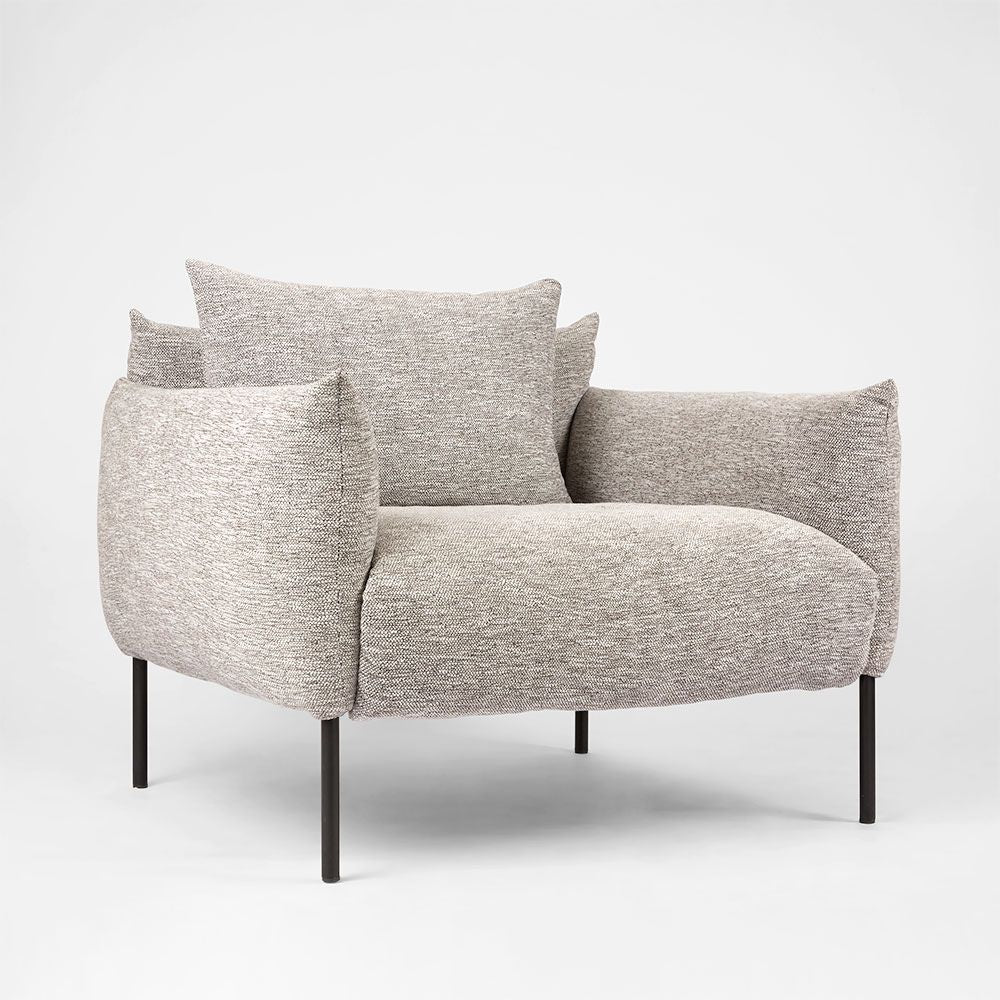 Giano modern sofa with deep seating and steel frame for comfortable living room or lounge seating