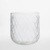 Luxury hand cut glass hurricane vase for table centerpiece and event decor