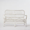 Seville hand woven rattan armchair with high backrest and curved contemporary design for indoor seating
