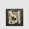 Framed hand-embellished canvas wall art with premium veneer frame, modern home décor print.