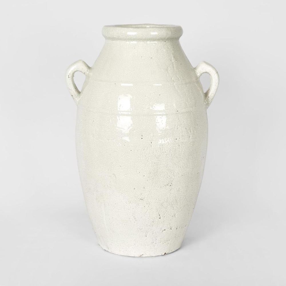 Porous ceramic material with raw unglazed finish, non-vitrified surface texture for decorative products