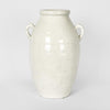 Porous ceramic material with raw unglazed finish, non-vitrified surface texture for decorative products