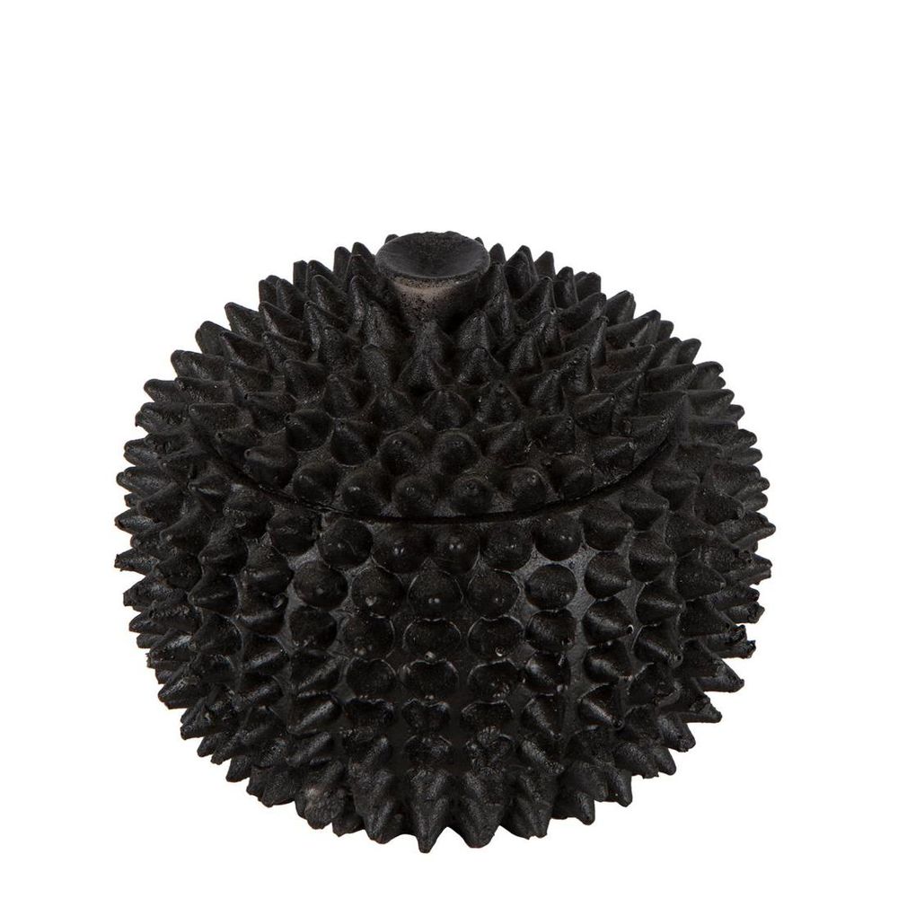 Large spike decorative bowl with lid modern textured home decor centerpiece