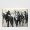 Hand-embellished canvas print in veneer frame, securely packaged with protective paper corners and shrink wrap.