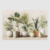 Earthen Greens wall art featuring an abstract botanical design in earthy green tones, large framed nature artwork 122.5 x 80.5 cm