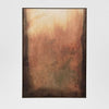 Hand-embellished canvas artwork in veneer frame with protective shrink wrap and paper corners