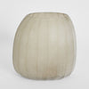 Handcrafted mouth-blown glass decorative vessel, artisan hand-finished unique vase for modern home décor styling