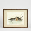 Wetland Pair A wall art featuring two tranquil wetland landscape scenes in soft natural tones, framed nature artwork 40x30 cm