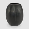 Clear artisan glass vessel Mridula mouth blown decorative vase for luxury home decor