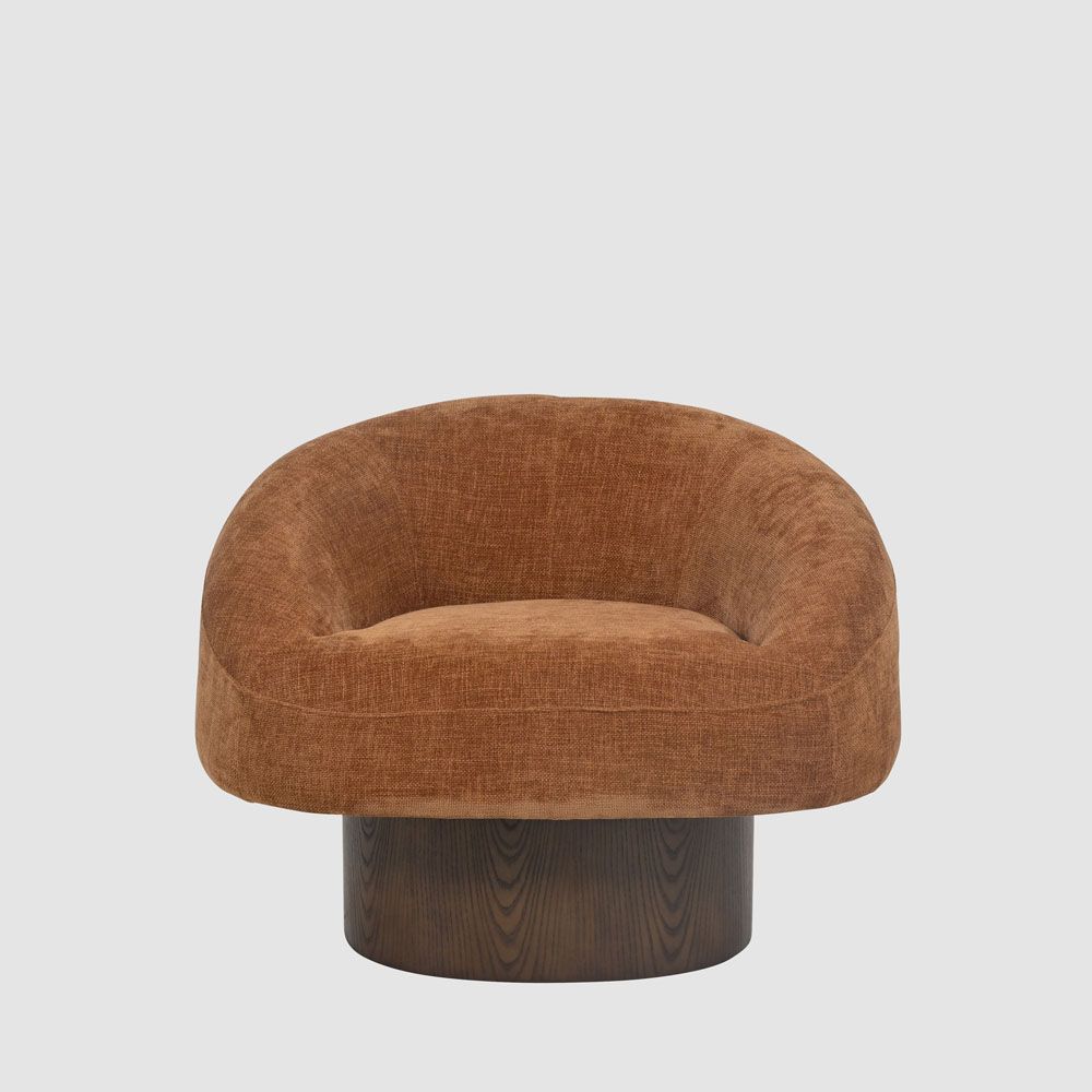 Finn modern armchair with minimalist design, low profile seat, supportive backrest, and contemporary living room styling