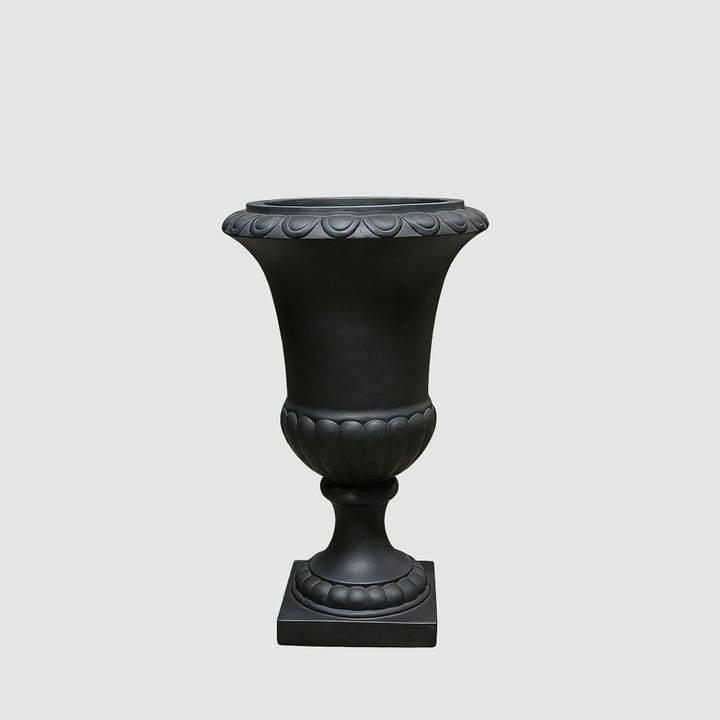 Classic outdoor urn planter, weather-resistant garden pot for patio and entryway