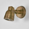 Pasco Outdoor Wall Lamp IP54 solid brass with rotatable metal shade – adjustable outdoor wall light for entrances, patios, and walkways