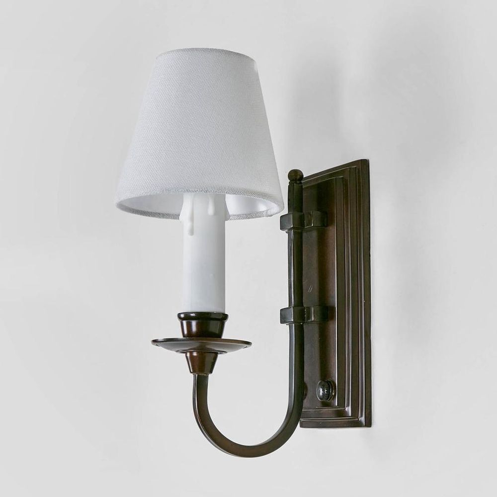 East Borne Wall Lamp handcrafted solid brass industrial wall light with antique finish and candle sleeve – vintage wall sconce for home or business