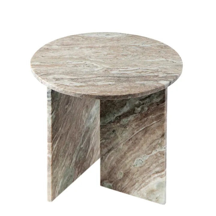 Santiago Marble Side Table Beige