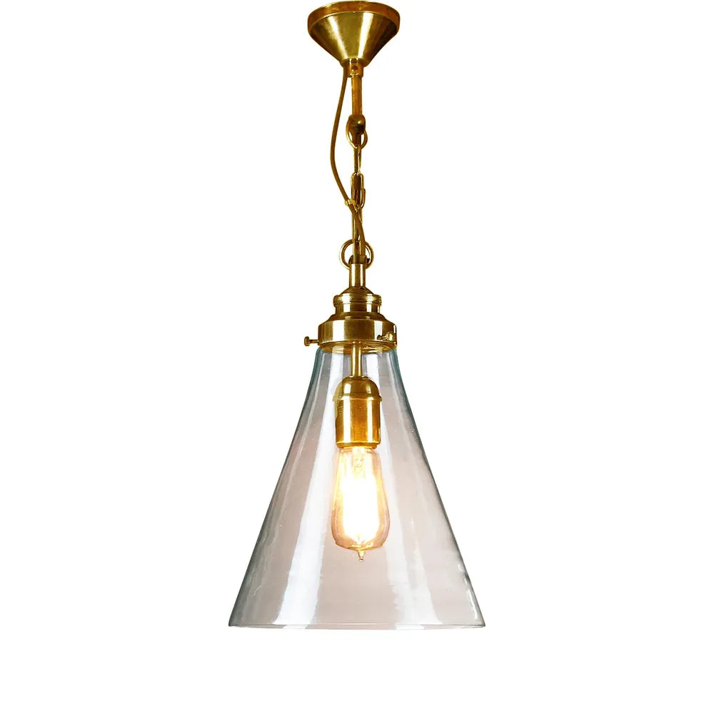 Gadsden Ceiling Pendant Small Brass