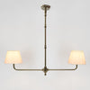 Sheridan Two Arm Chandelier Antique Brass