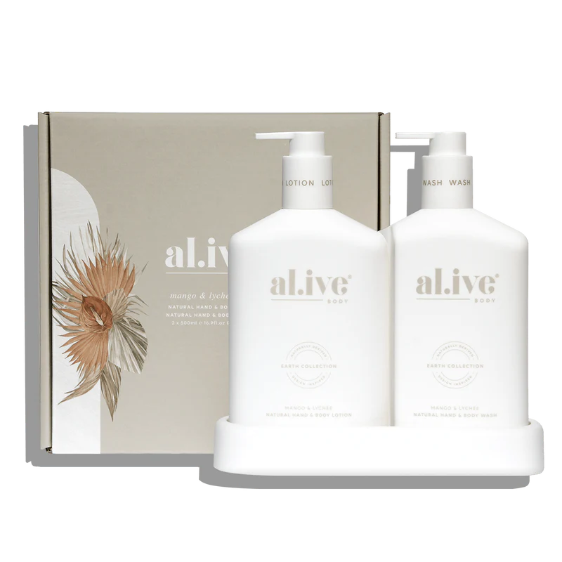al.ive Body Wash & Lotion Duo Mango and Lychee
