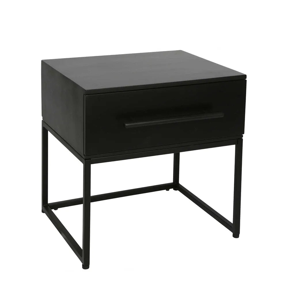 Manly Bedside Table Black