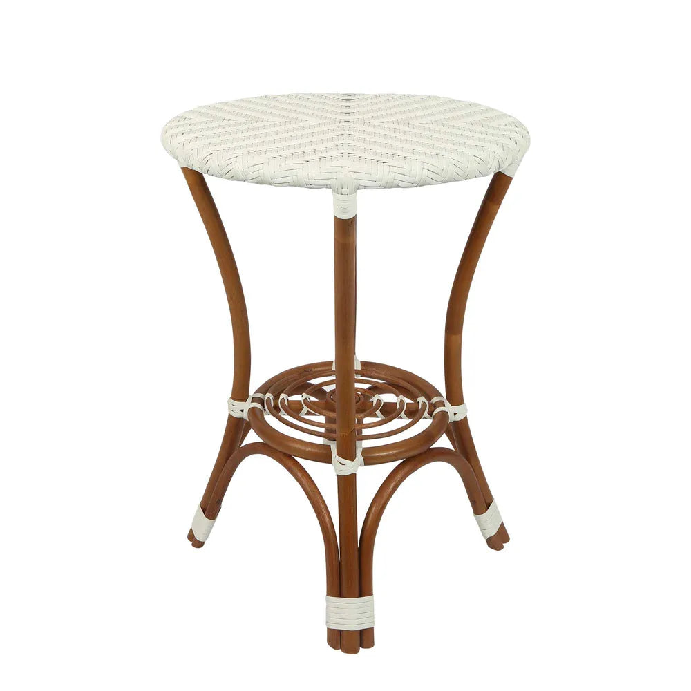 Marnie Rattan Bistro Table White