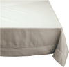 Elegant Hemstitch Tablecloth - 100% Cotton 205cm x 205cm in Oatmeal