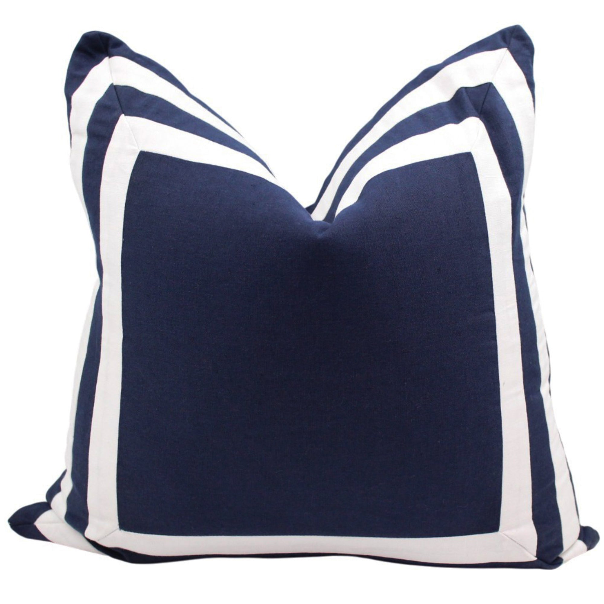 Omen Cotton & Linen Blend Cushion 50x50cm Navy
