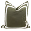 Omen Cotton & Linen Blend Cushion 50x50cm Olive