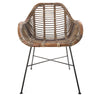 Rattan & Iron Chair Natural