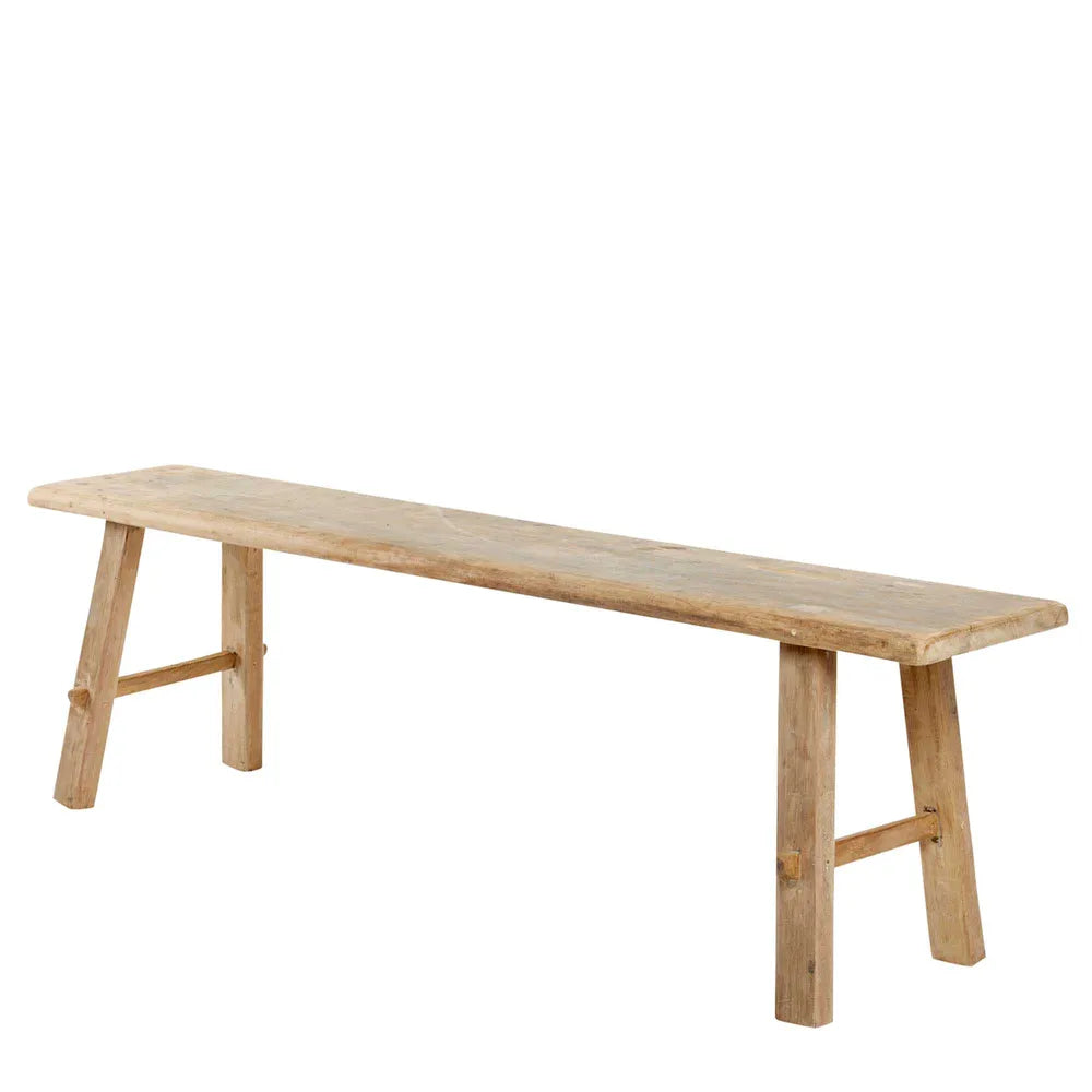 Recycled Teak Natural Bench
