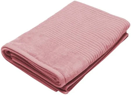 Jenny Mclean Royal Excellency Bath Sheet 2 ply sheared Border 600GSM in Rosebud