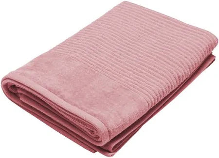 Jenny Mclean Royal Excellency Bath Towel 2 ply sheared Border 600GSM in Rosebud