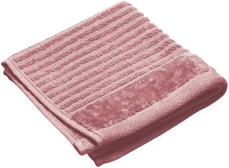 Jenny Mclean Royal Excellency Face Towel 2 ply sheared Border 600GSM in Rosebud