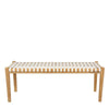 Gerti Teak Bench White
