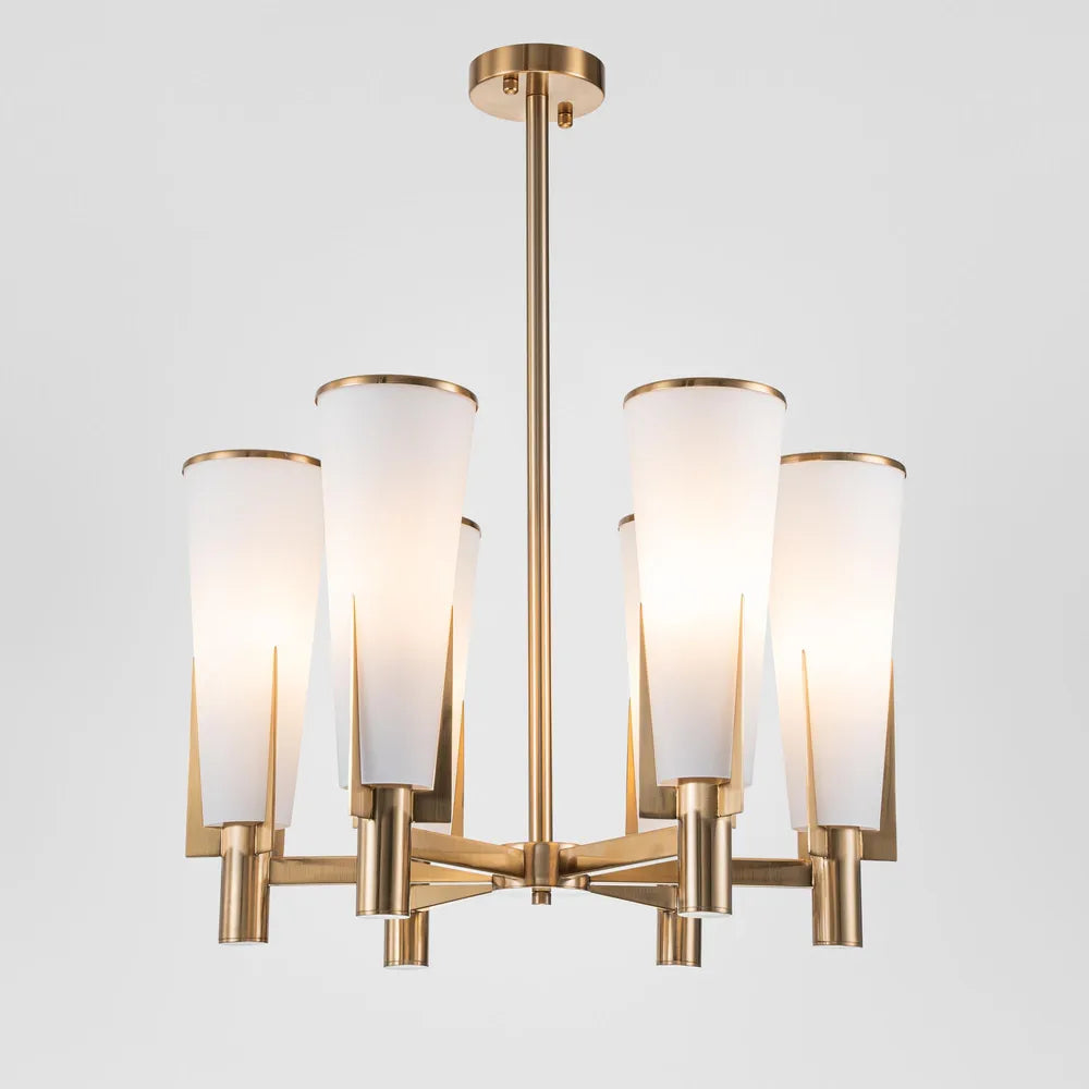 St Germain Chandelier Antique Brass