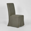 Ville Dining Chair with Grey Linen Slip Cover