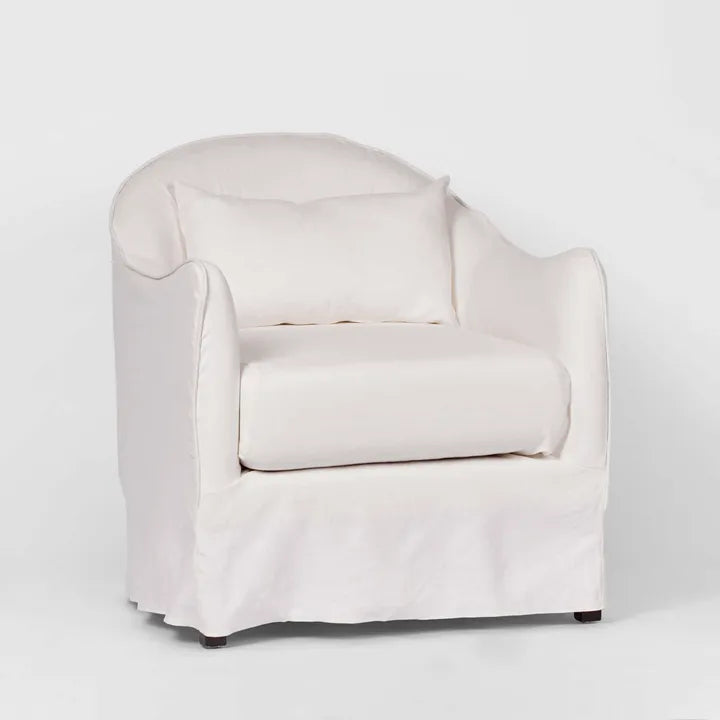VILLE ARMCHAIR WITH WHITE COVER & CUSHION