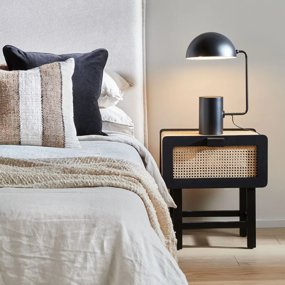 Zoe Bedside Table Black