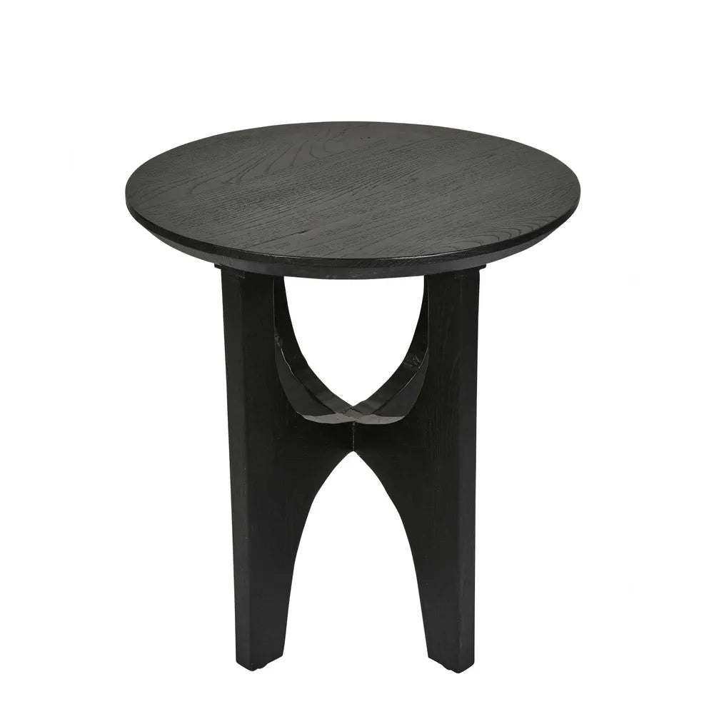 Zala Elm Side Table Black