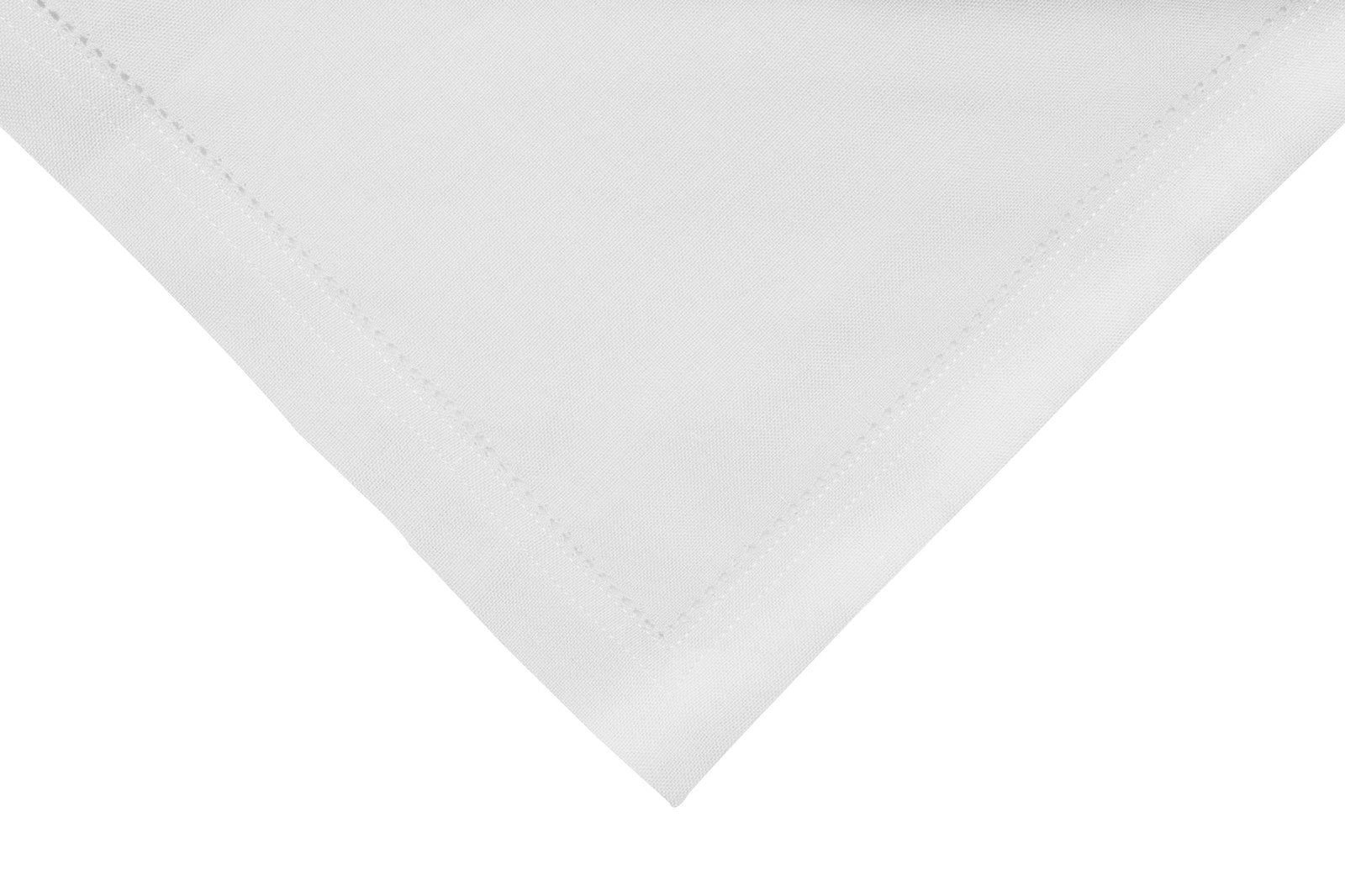 Elegant Hemstitch Napkin - 45 cm x 45 cm in White