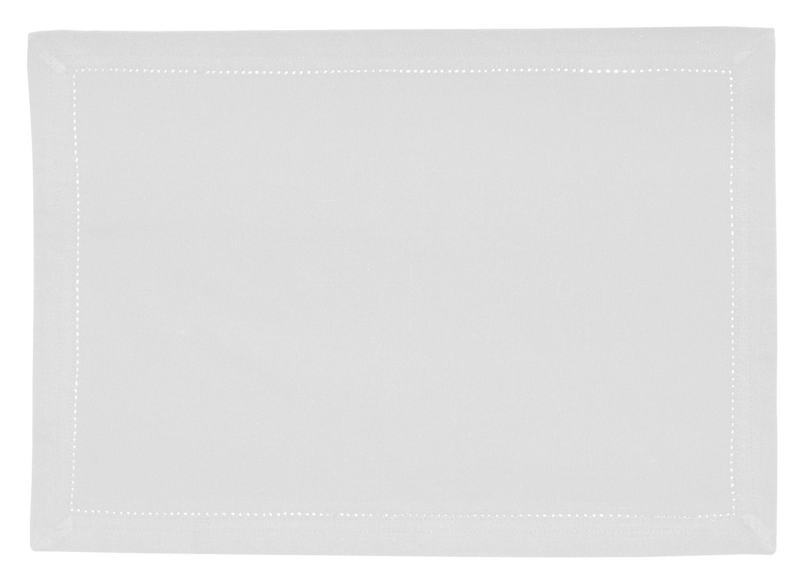 RANS Elegant Hemstitch Placemat (set of 6) White