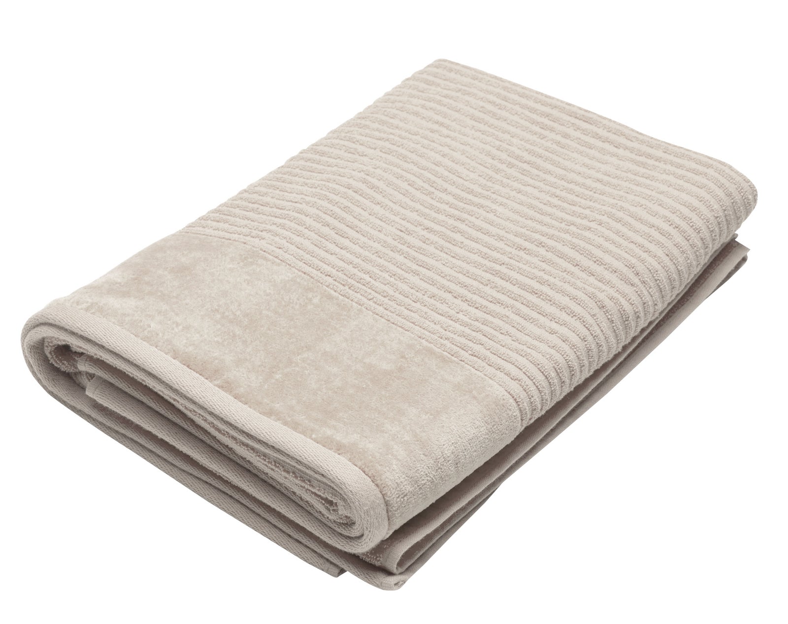 Jenny Mclean Royal Excellency Bath Towel 2 ply sheared Border 600GSM in Plaster