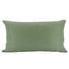 Outdoor Lumbar Cushion - Olive & White Piping 30x50cm